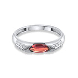 0.65 Karat Pırlanta Garnet Yüzük