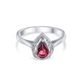 0.86 Karat Pırlanta Rhodolite Yüzük