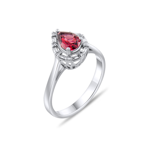0.86 Karat Pırlanta Rhodolite Yüzük Modelleri ve Fiyatları 2025 - Lial Diamond - Göz Kamaştıran Zarafet