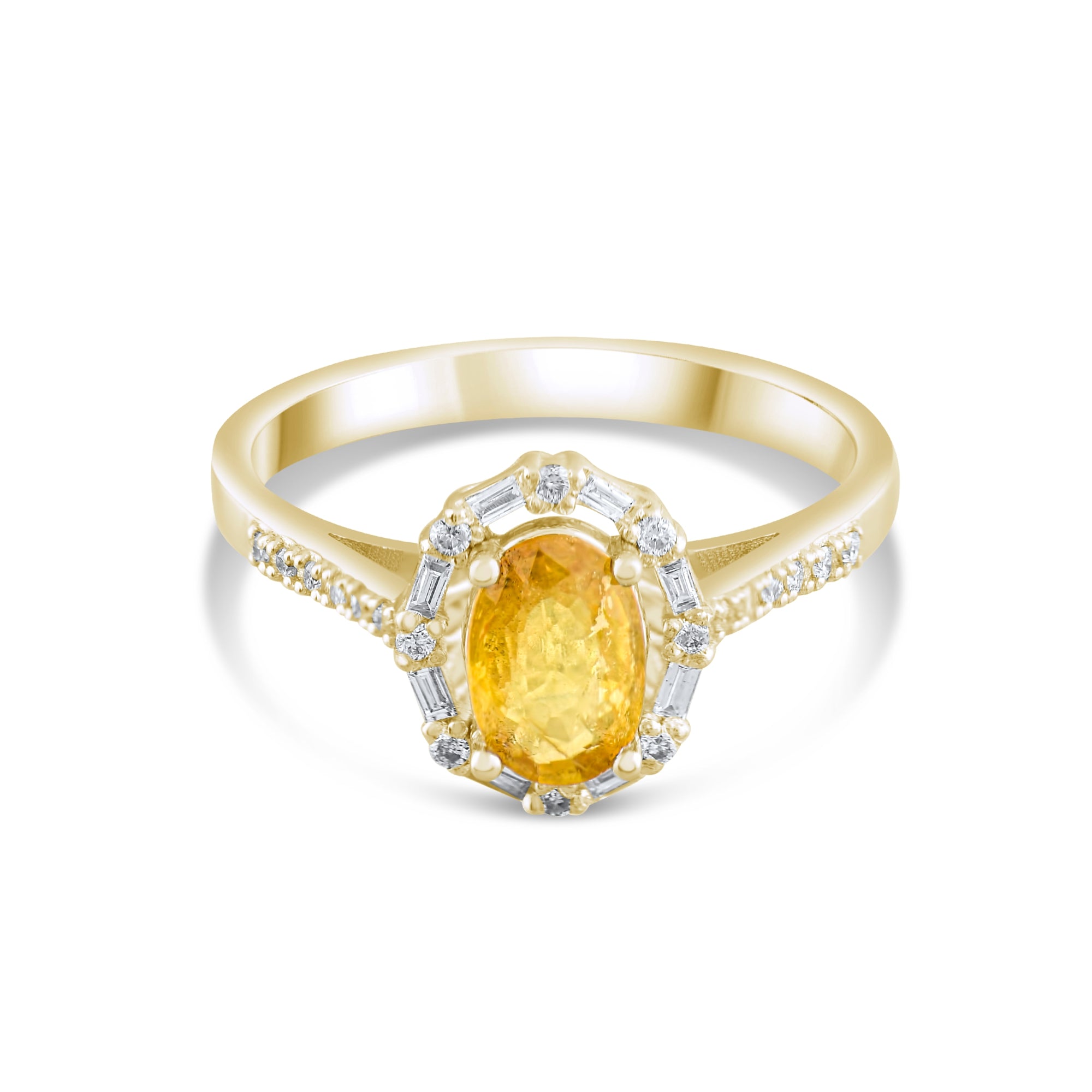1.04 Karat Baget Pırlanta Sarı Safir Yüzük Modelleri ve Fiyatları 2025 - Lial Diamond - Göz Kamaştıran Zarafet