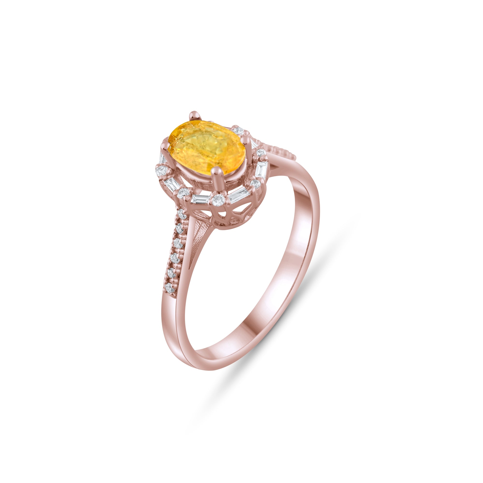 1.04 Karat Baget Pırlanta Sarı Safir Yüzük Modelleri ve Fiyatları 2025 - Lial Diamond - Göz Kamaştıran Zarafet