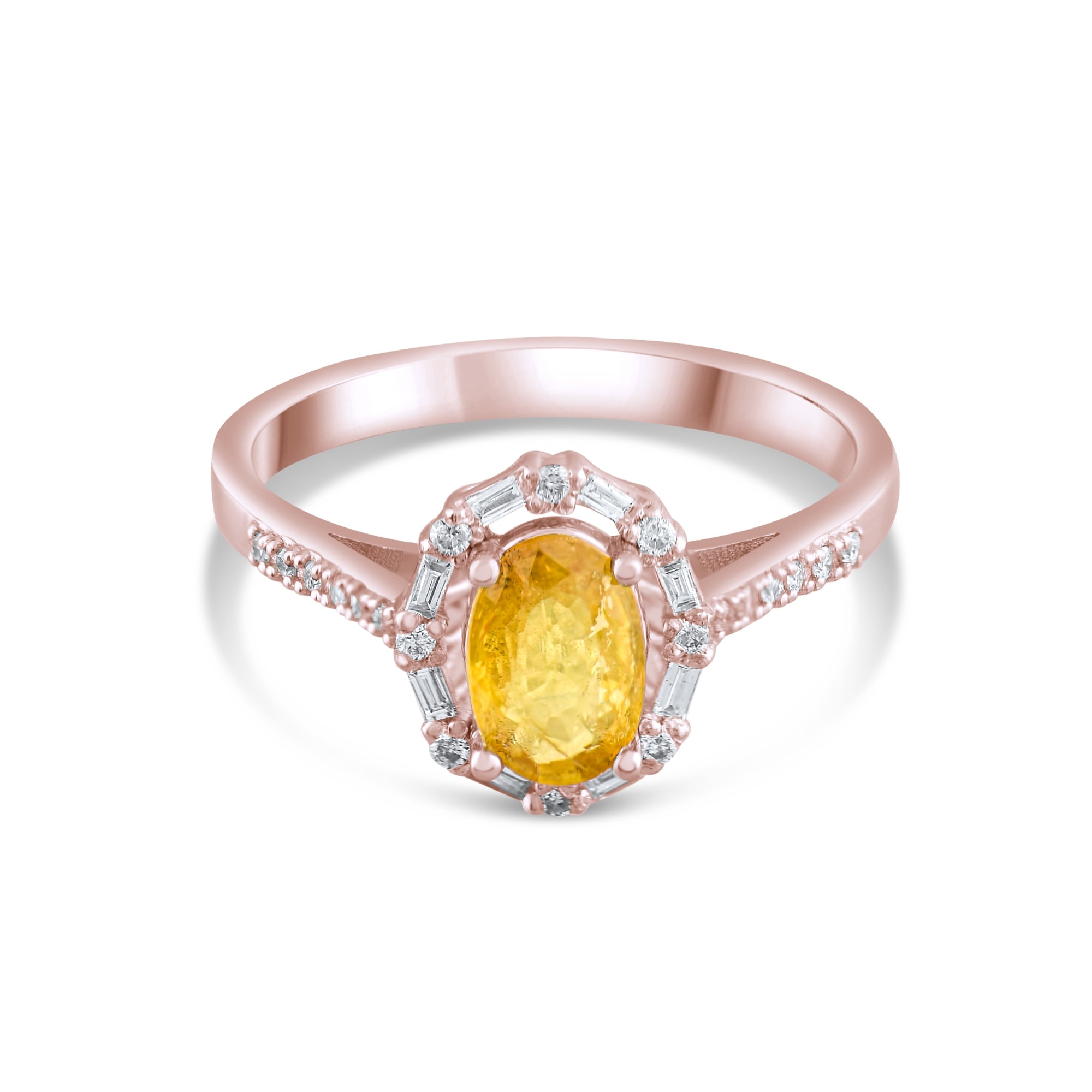 1.04 Karat Baget Pırlanta Sarı Safir Yüzük Modelleri ve Fiyatları 2025 - Lial Diamond - Göz Kamaştıran Zarafet