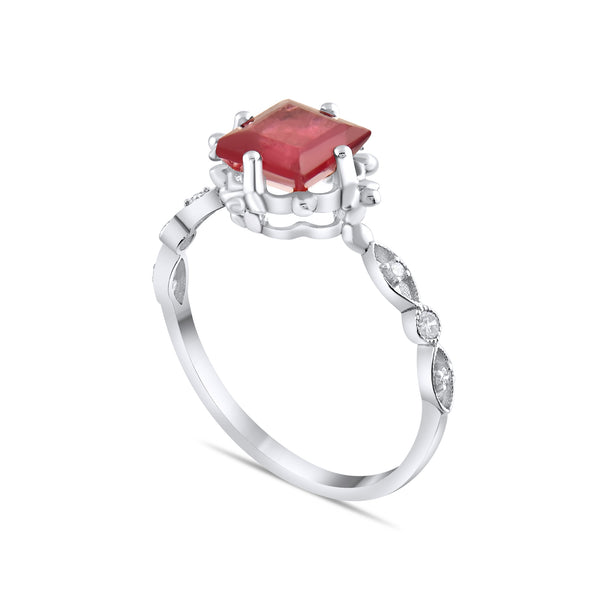 0.78 Karat Pırlanta Rhodolite Yüzük Modelleri ve Fiyatları 2025 - Lial Diamond - Göz Kamaştıran Zarafet