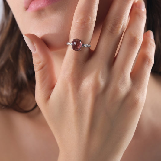 2.67 Karat Pırlanta Rhodolite Yüzük Modelleri ve Fiyatları 2025 - Lial Diamond - Göz Kamaştıran Zarafet