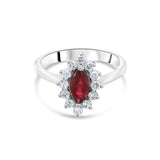 1.55 Karat Pırlanta Rhodolite Yüzük