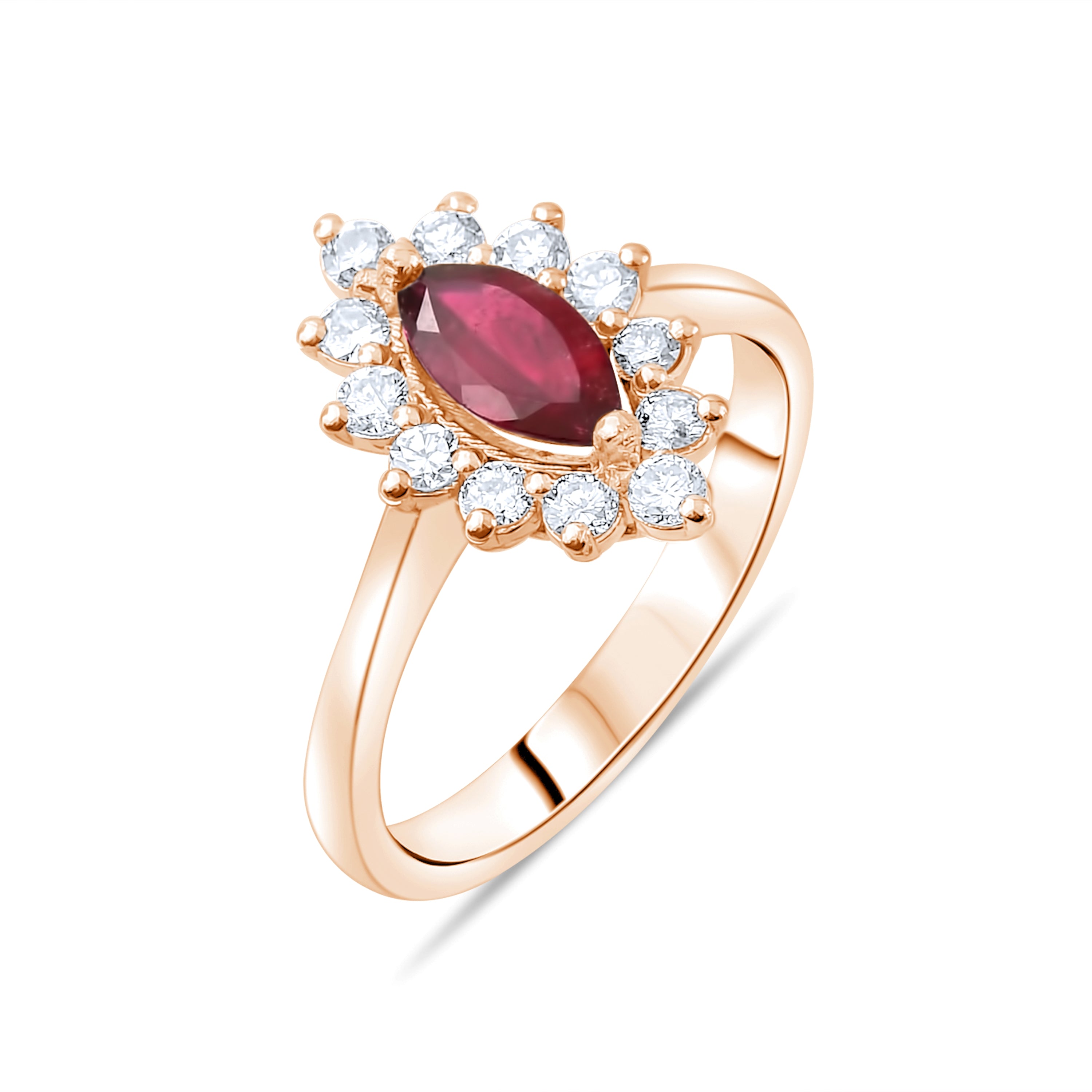 1.55 Karat Pırlanta Rhodolite Yüzük Modelleri ve Fiyatları 2025 - Lial Diamond - Göz Kamaştıran Zarafet