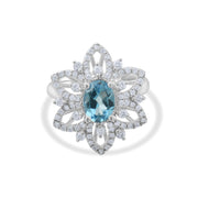 4.50 Karat Pırlanta Blue Topaz Yüzük Modelleri ve Fiyatları 2025 - Lial Diamond - Göz Kamaştıran Zarafet