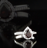 0.99 Karat Pırlanta Garnet Yüzük