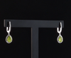 2.14 Karat Pırlanta Peridot Küpe