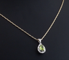 1.04 Karat Pırlanta Peridot Kolye