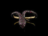 85.09 Karat Rhodolite Bileklik, Yılan Figürlü
