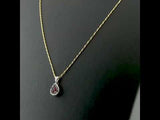 0.94 Karat Pırlanta Garnet Kolye